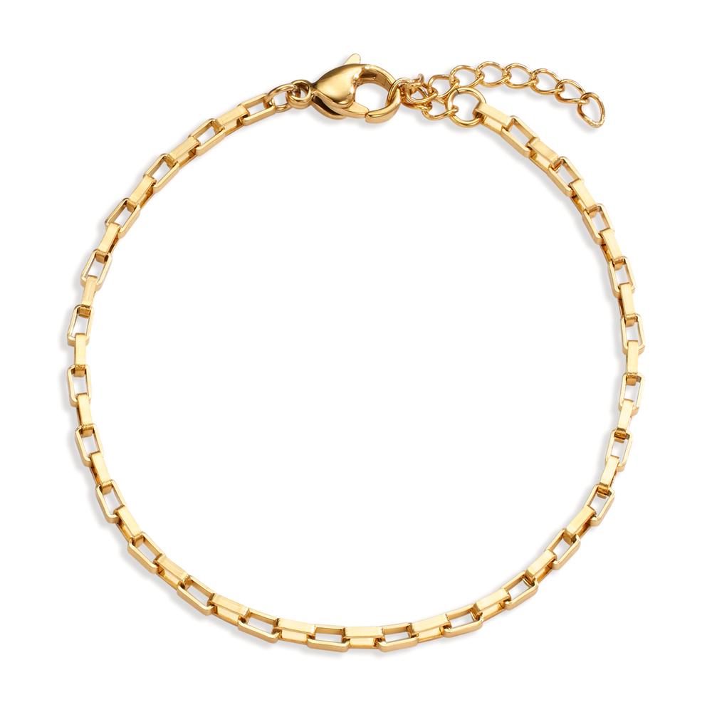 Bracelet Stainless steel Yellow IP coated 17-20 cm