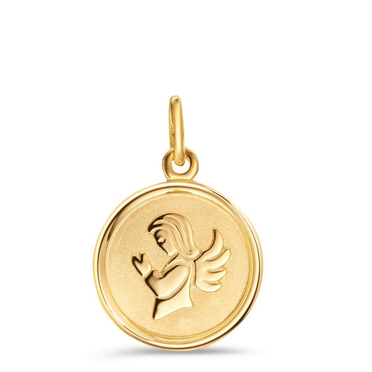 Pendant 9k Yellow Gold Guardian Angel Ø12 mm