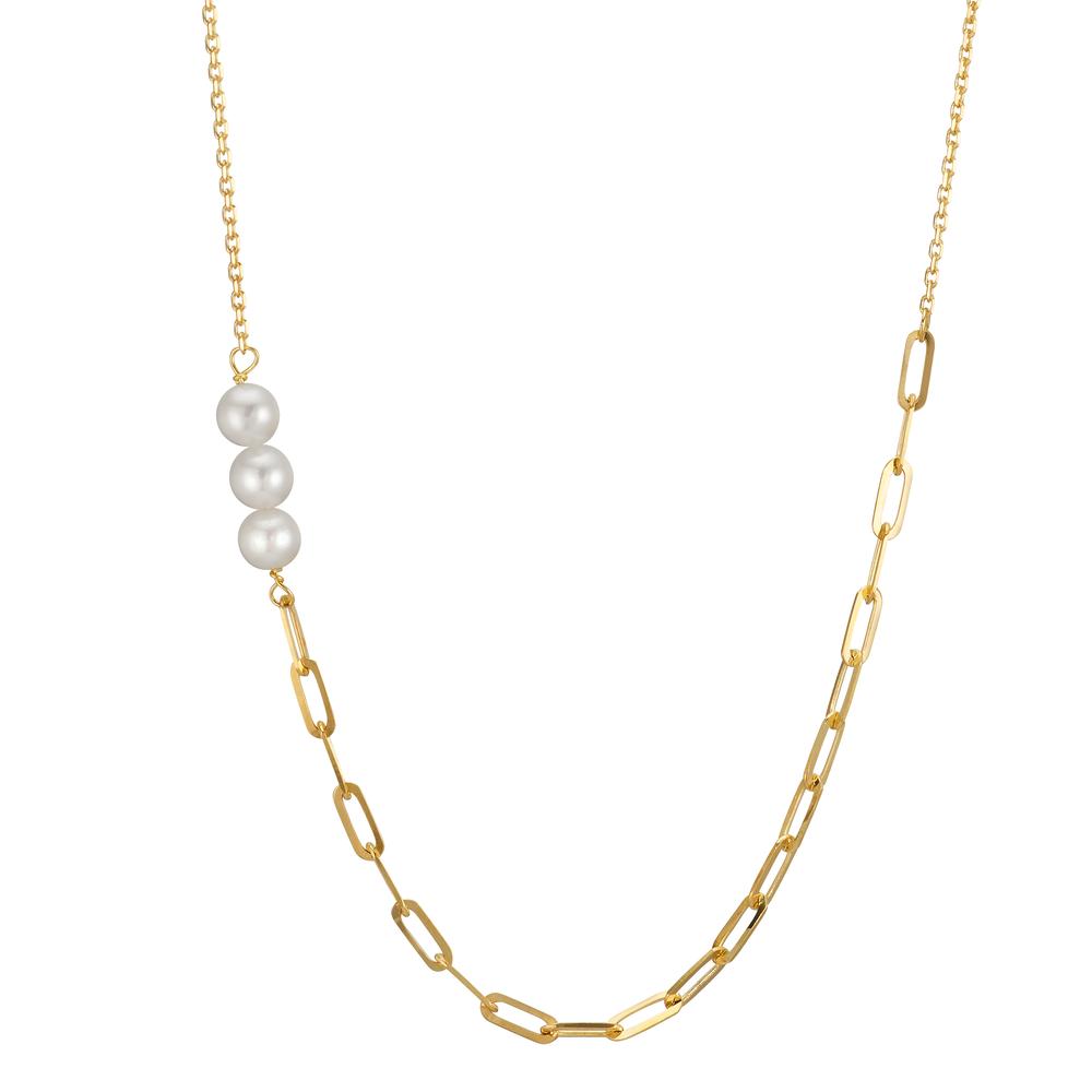 Necklace 9k Yellow Gold Freshwater pearl 42 cm