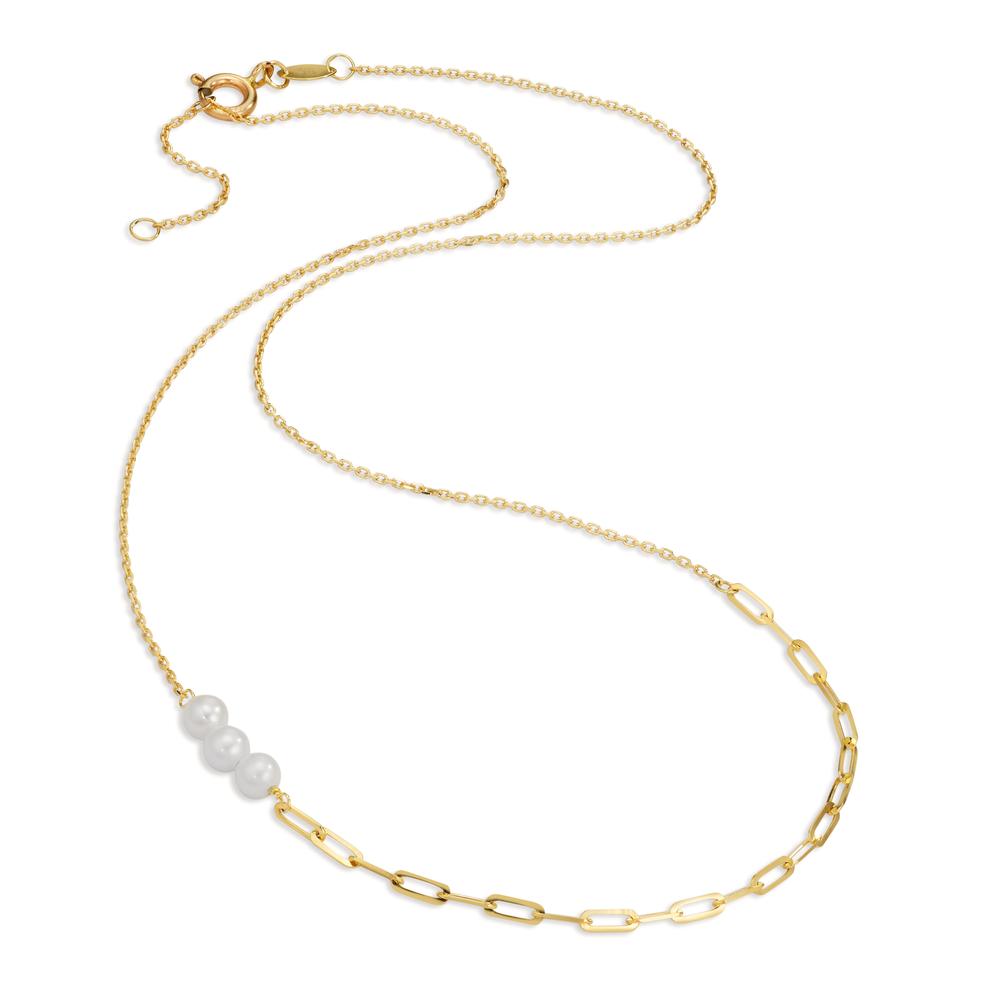 Necklace 9k Yellow Gold Freshwater pearl 42 cm