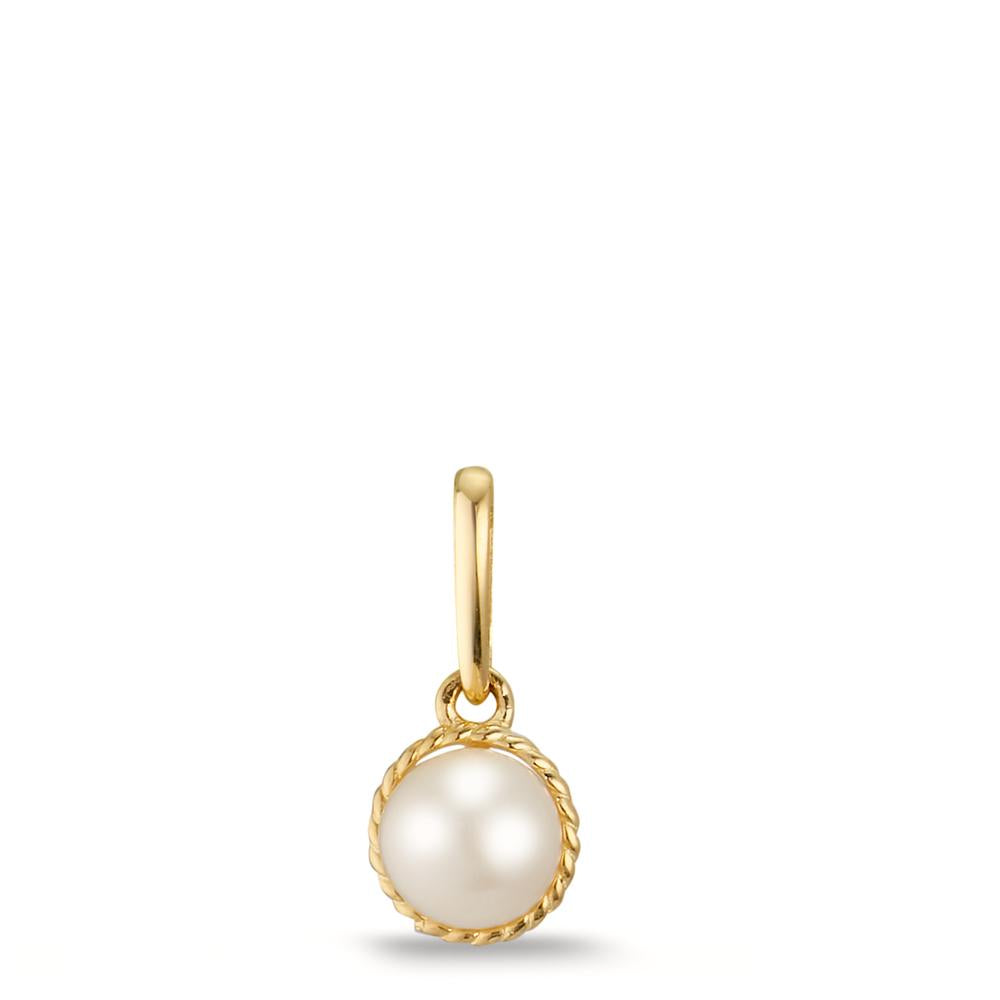 Pendant 9k Yellow Gold Freshwater pearl Ø5 mm