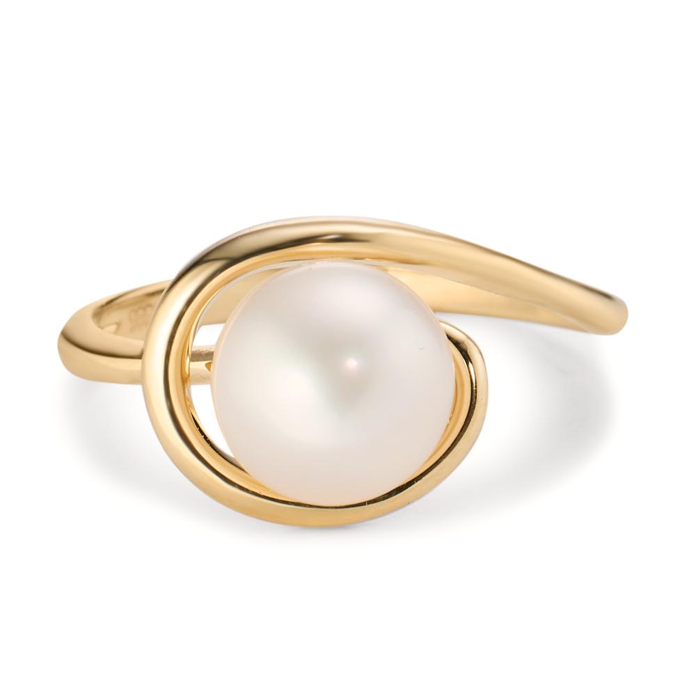 Ring 14k Yellow Gold Freshwater pearl