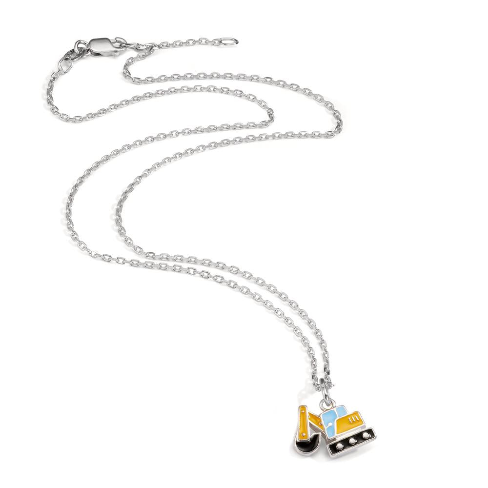 Necklace with pendant Silver Rhodium plated Digger 38-40 cm