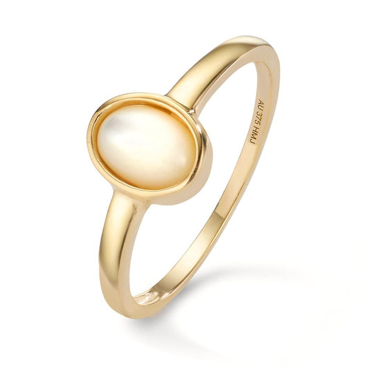 Ring 9k Yellow Gold Mother of pearl