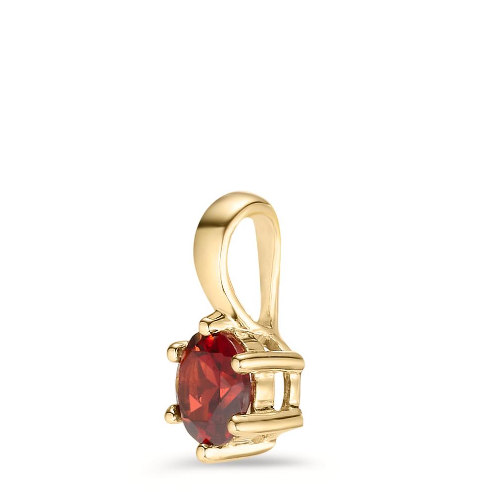 Pendant 9k Yellow Gold Garnet Ø5.5 mm