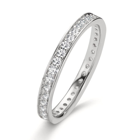 Memory ring 14k White Gold Zirconia