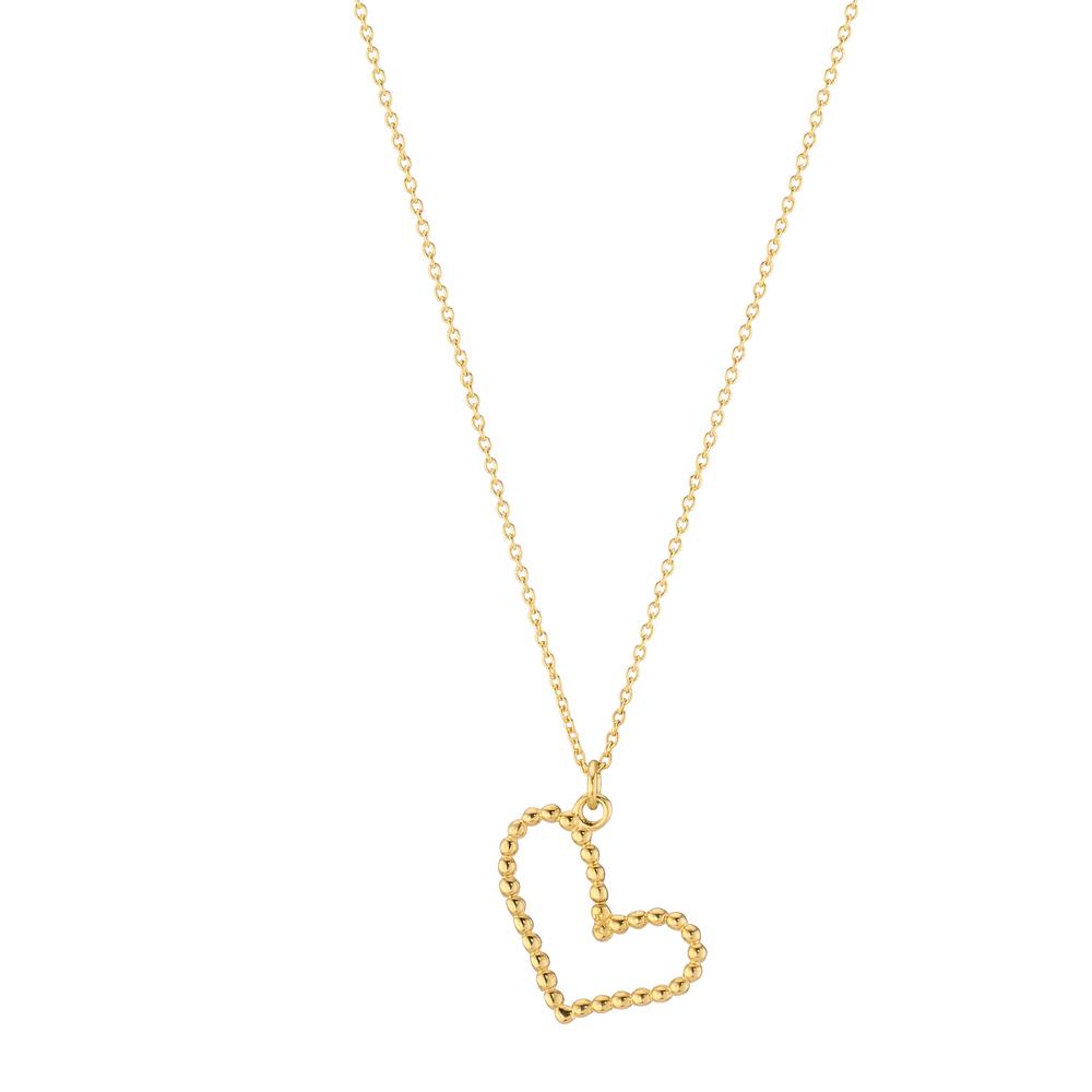 Necklace 14k Yellow Gold Heart 39-42 cm