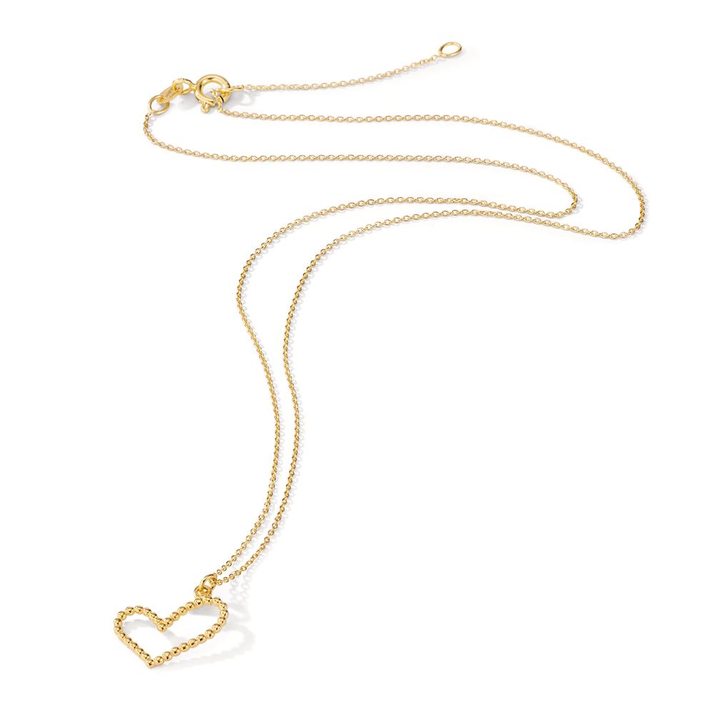 Necklace 14k Yellow Gold Heart 39-42 cm