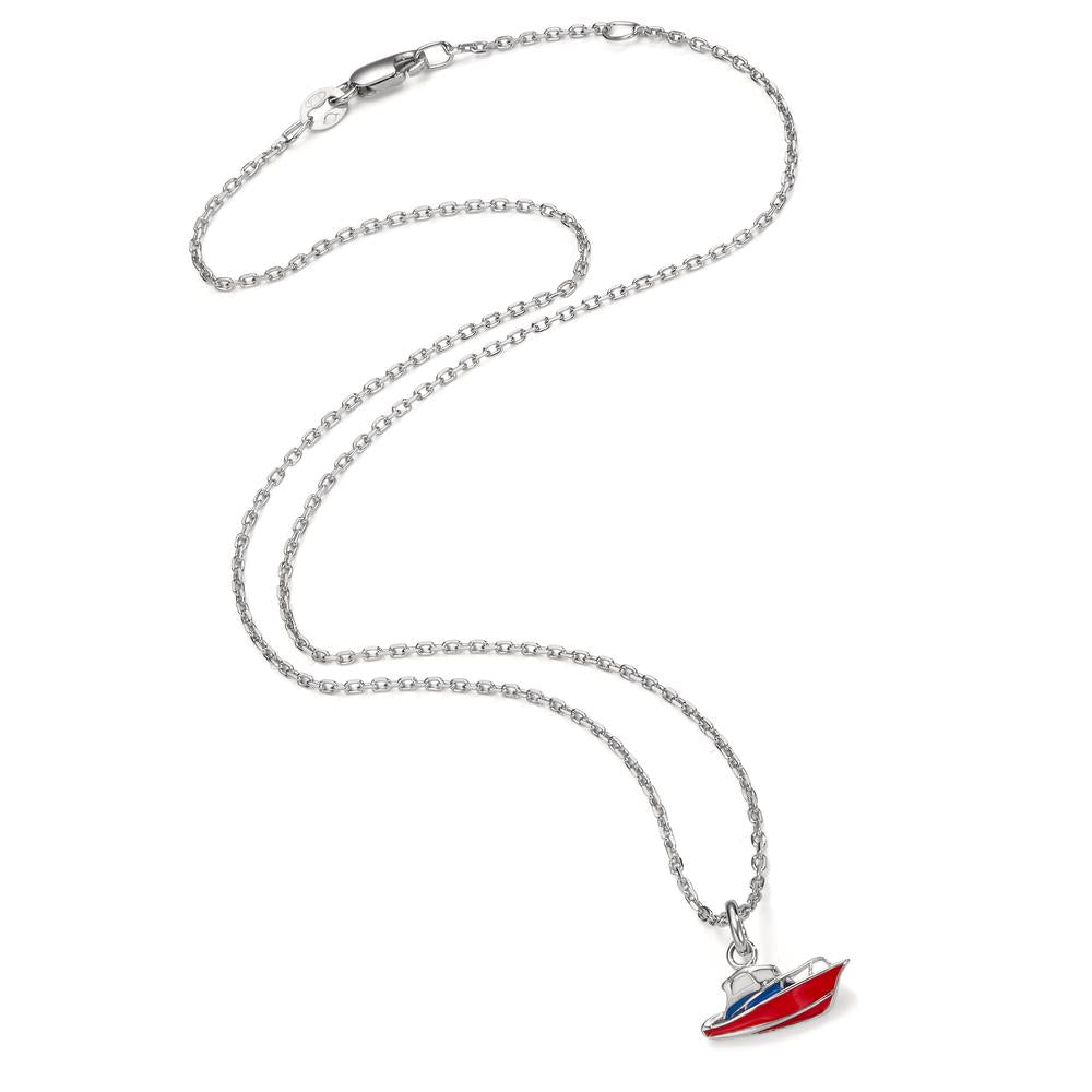 Chain necklace with pendant Silver Rhodium plated 38-40 cm