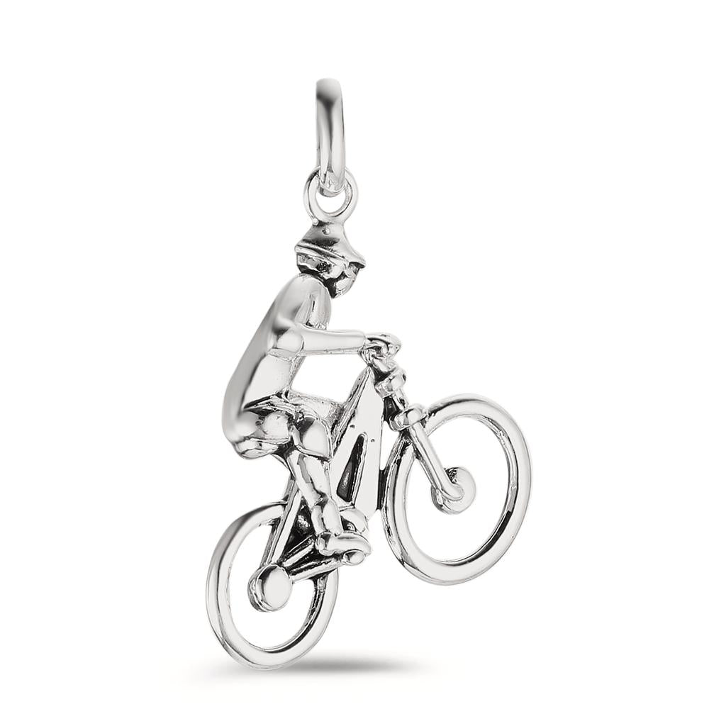 Pendant Silver Patinated Bicycle