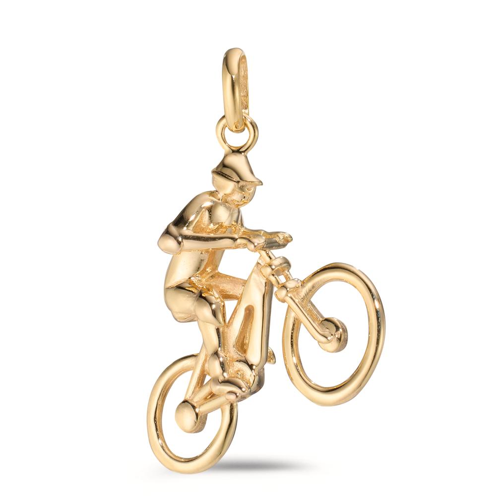 Pendant 9k Yellow Gold Bicycle