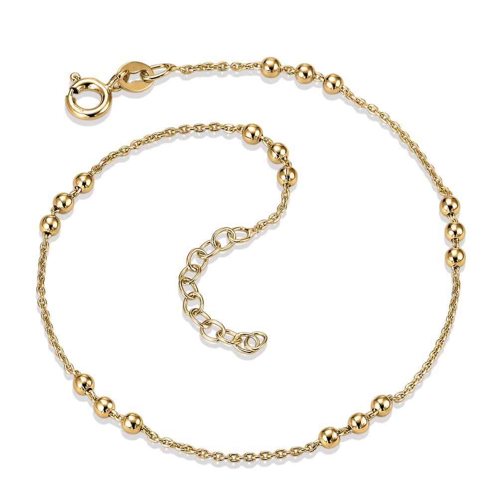 Anklet Silver Yellow Gold plated 22-25 cm