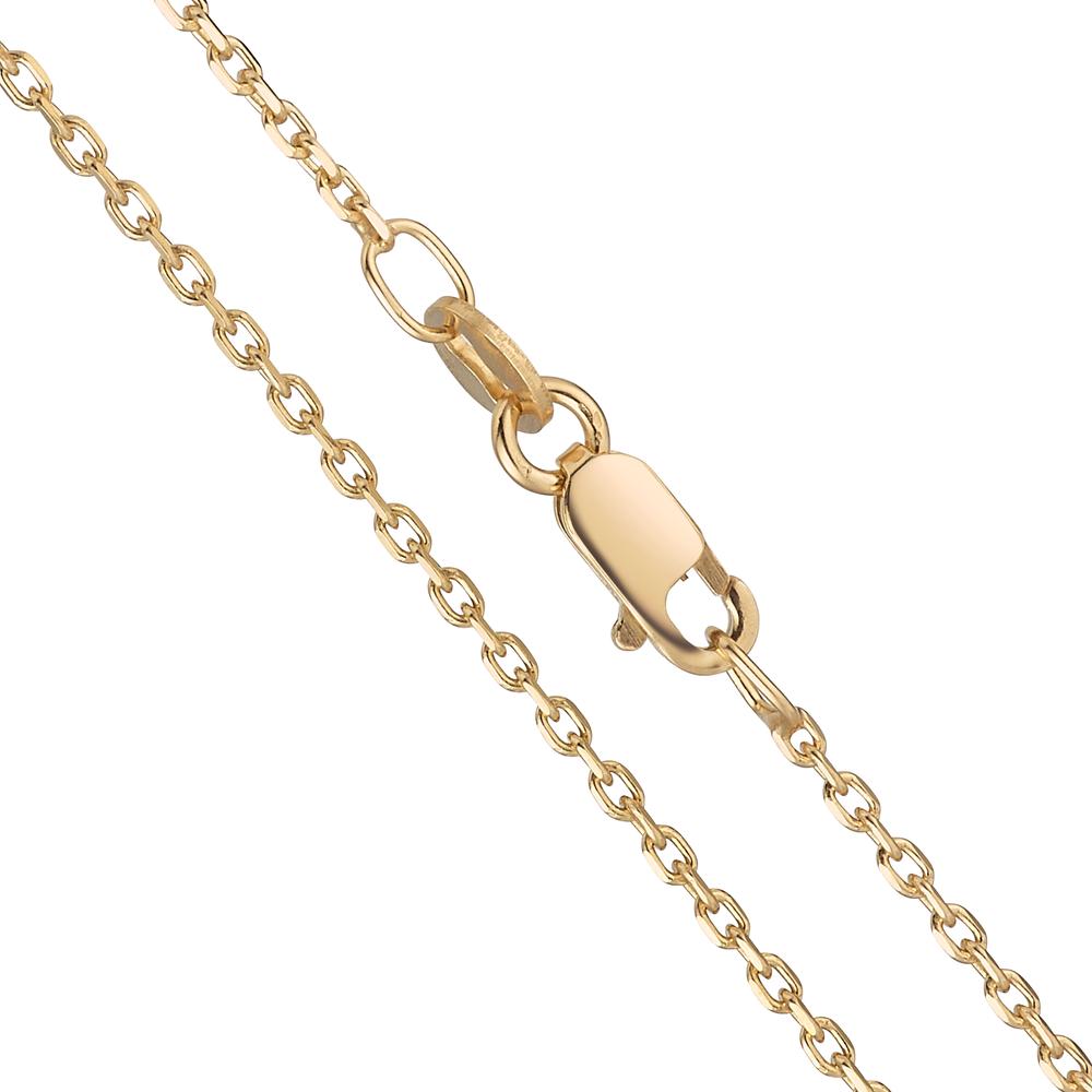 Necklace Silver Yellow Gold plated 60 cm