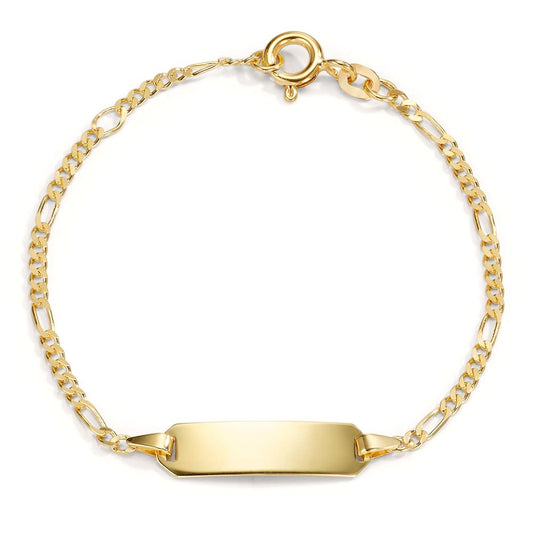 Engravable bracelet 14k Yellow Gold 12-14 cm