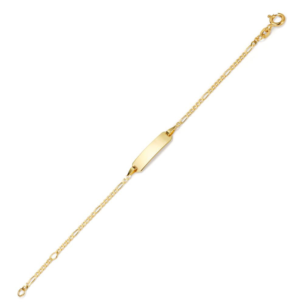 Engravable bracelet 14k Yellow Gold 12-14 cm