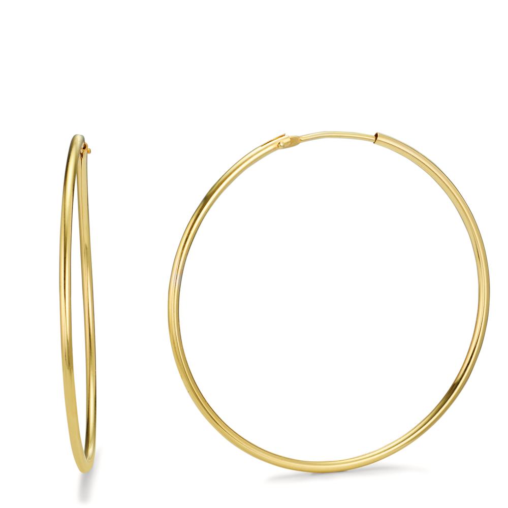 Hoop earrings Silver Yellow Gold plated