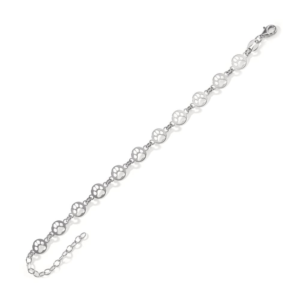 Bracelet Silver Rhodium plated Paw 15-19 cm