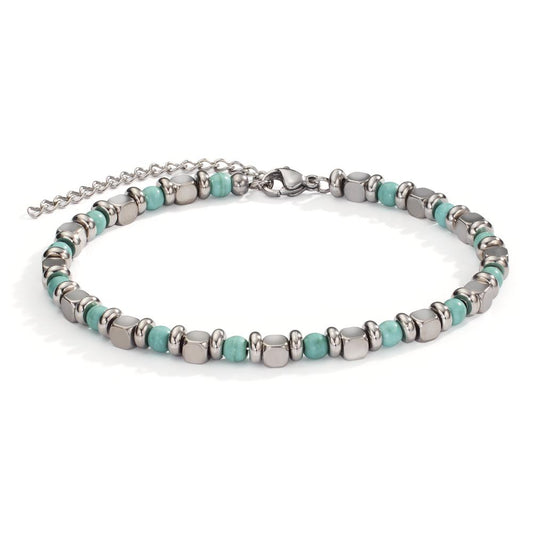 Bracelet Stainless steel Turquoise 20-25 cm Ø5 mm