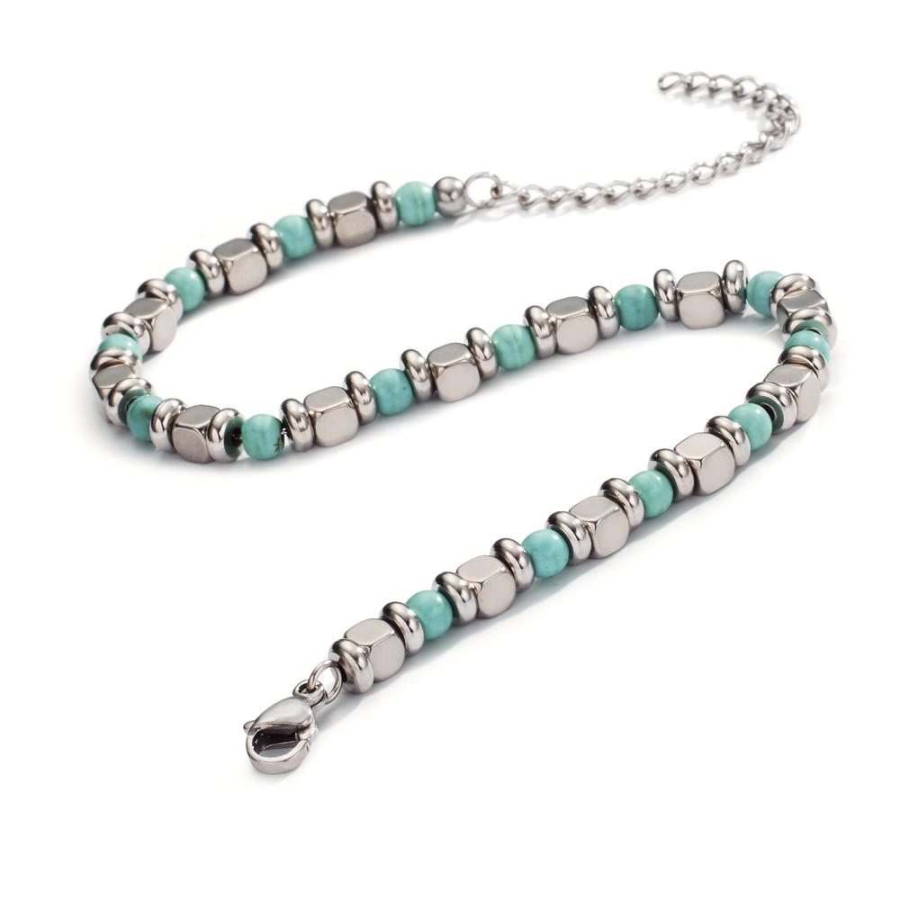 Bracelet Stainless steel Turquoise 20-25 cm Ø5 mm