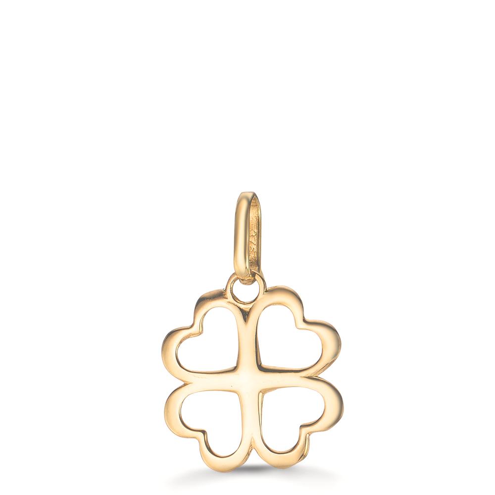 Pendant 9k Yellow Gold Cloverleaf Ø11 mm