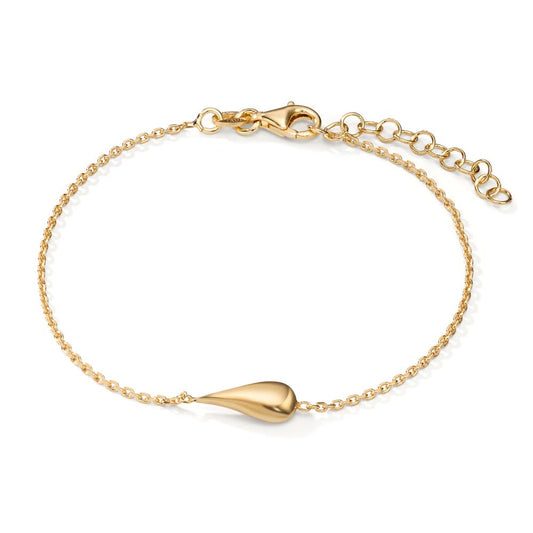 Bracelet Silver Yellow Gold plated 17-20 cm