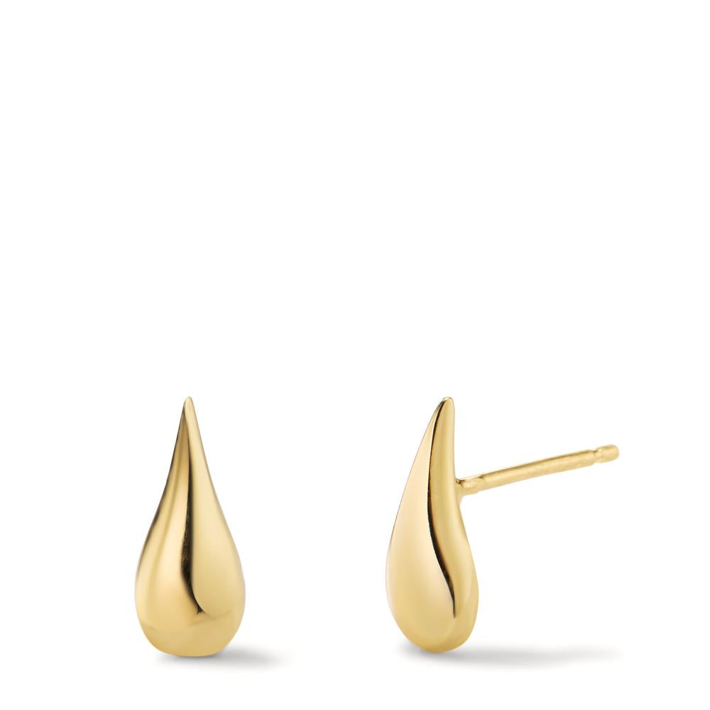 Stud earrings Silver Yellow Gold plated