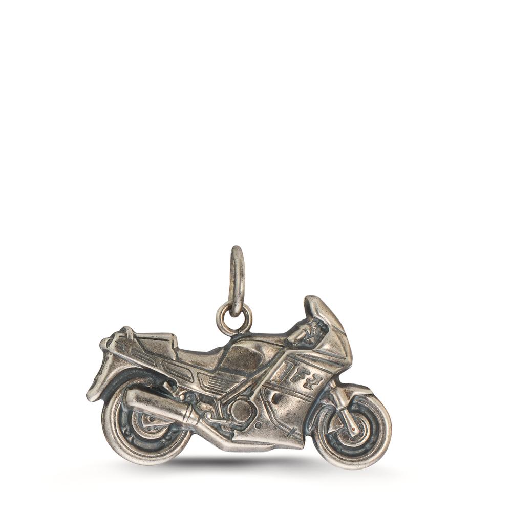 Pendant Silver Patinated Motorcycle