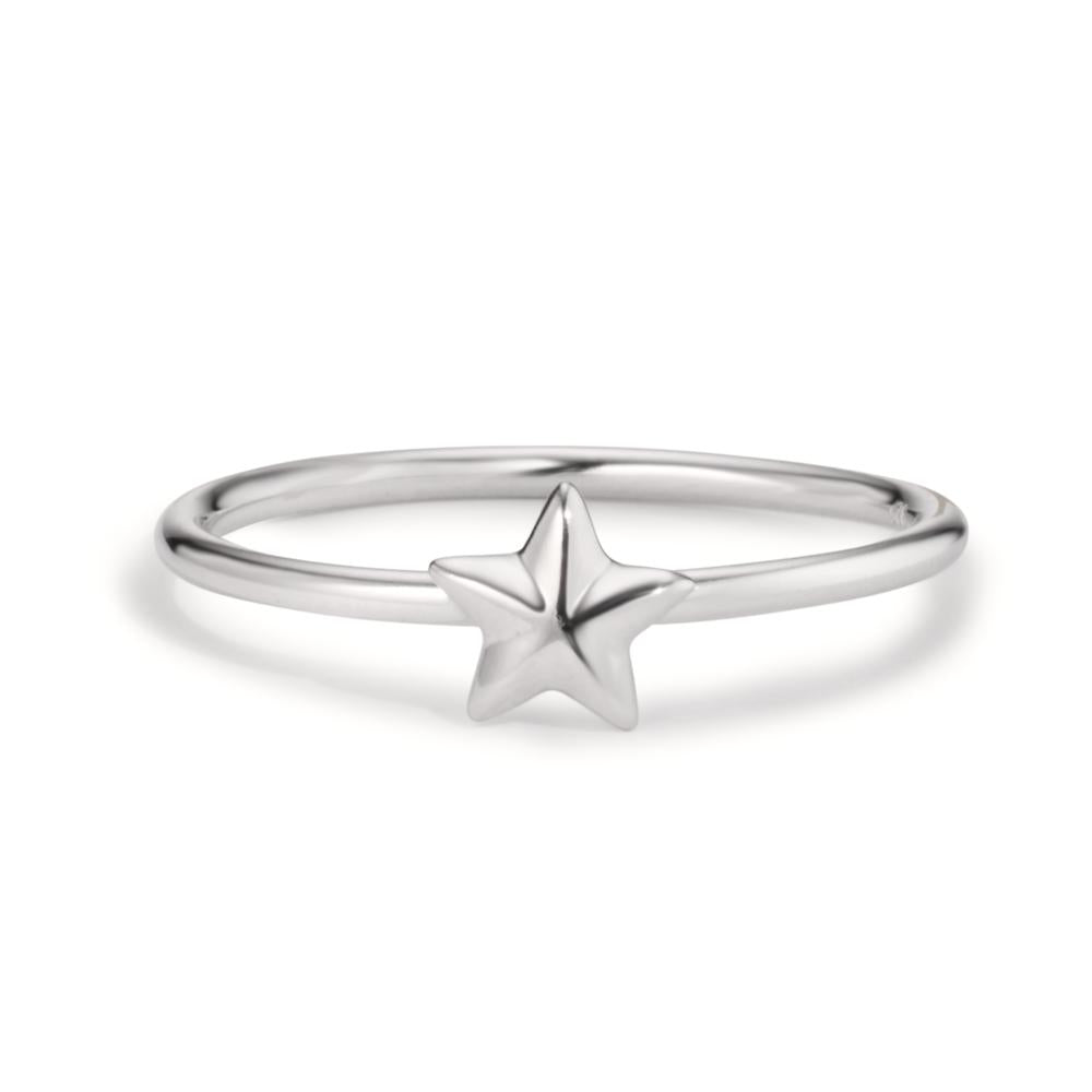 Ring Silver Rhodium plated Star