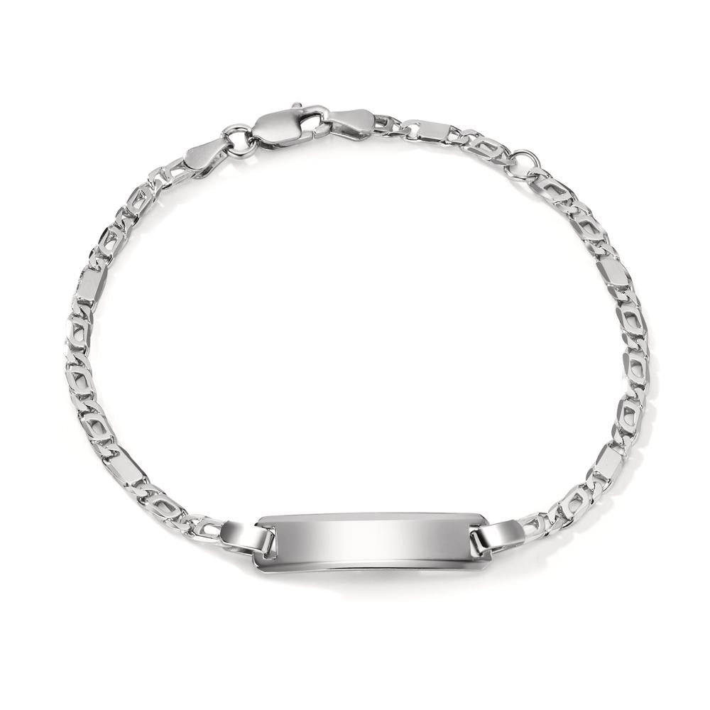 Engravable bracelet Silver Rhodium plated 16-18 cm