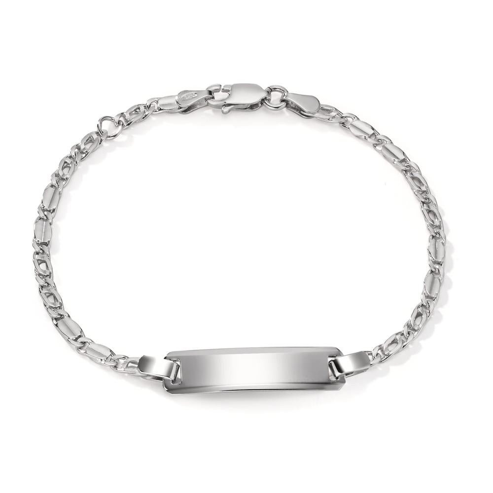 Engravable bracelet Silver Rhodium plated 16-18 cm