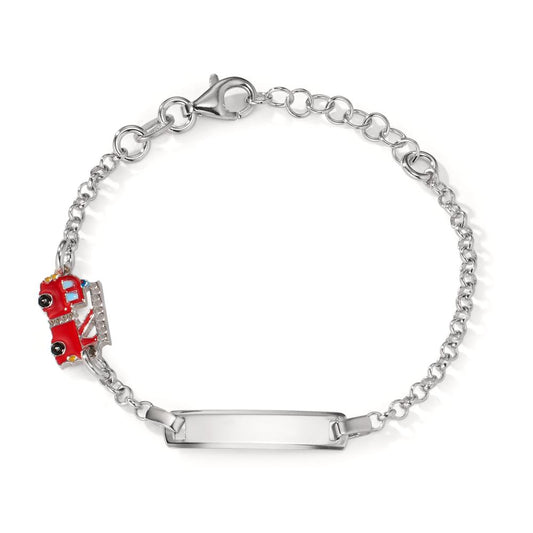 Engravable bracelet Silver Rhodium plated Fire Brigade 12-14 cm