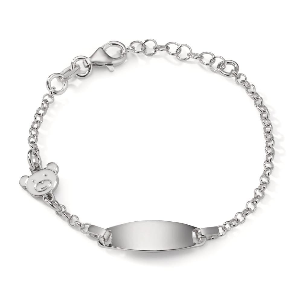 Engravable bracelet Silver Rhodium plated Bear 12-14 cm