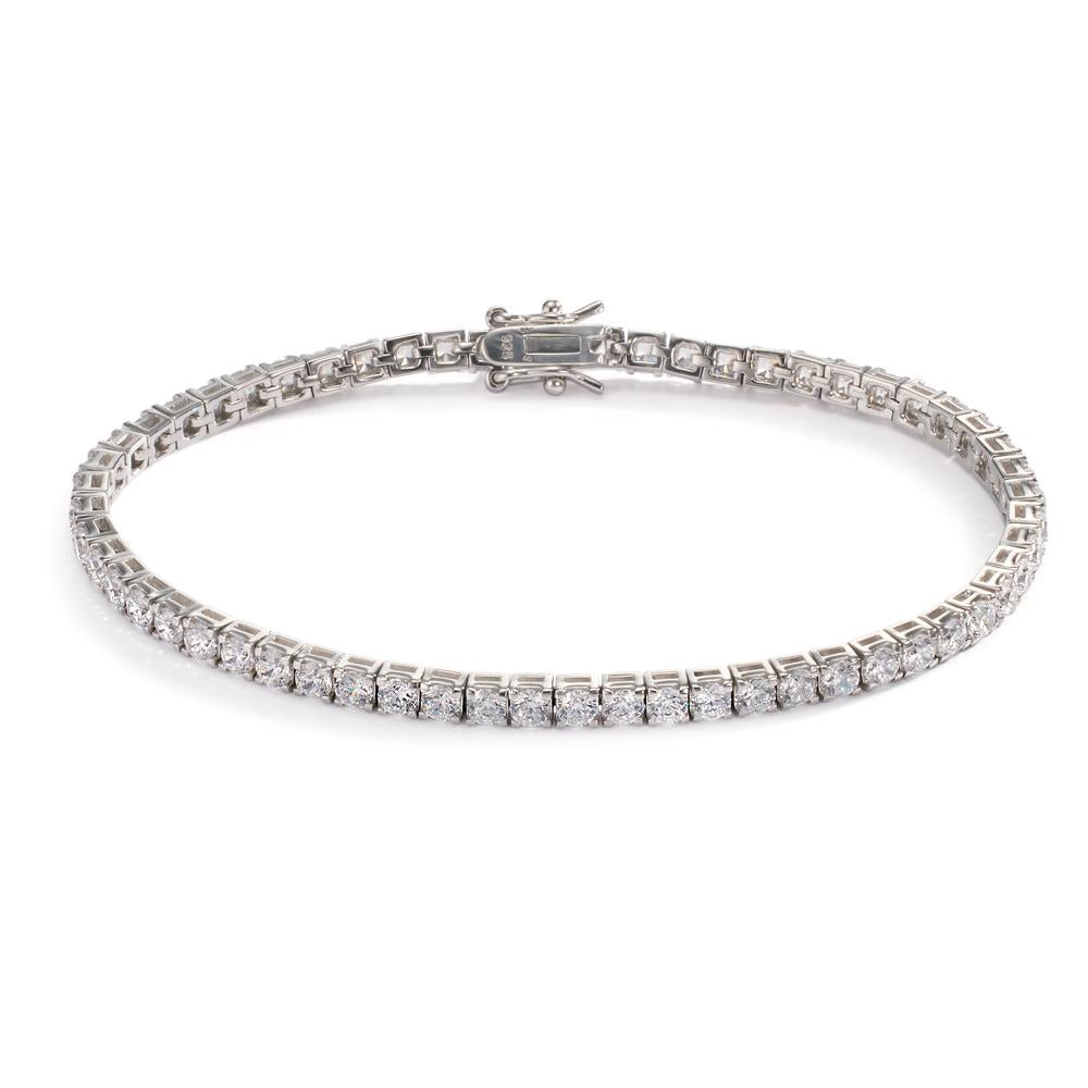 Bracelet Silver Zirconia 56 Stones Rhodium plated 19 cm