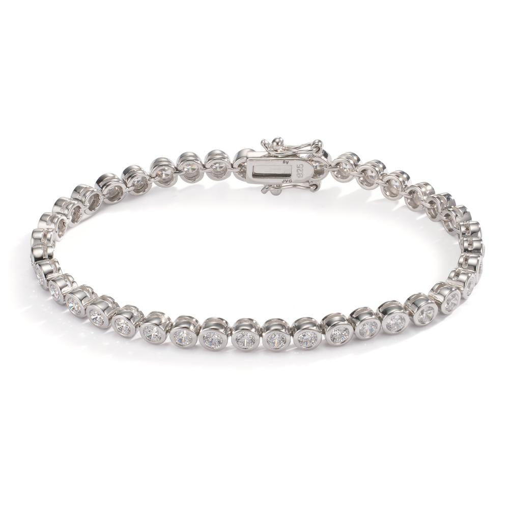 Bracelet Silver Zirconia 39 Stones Rhodium plated 18 cm