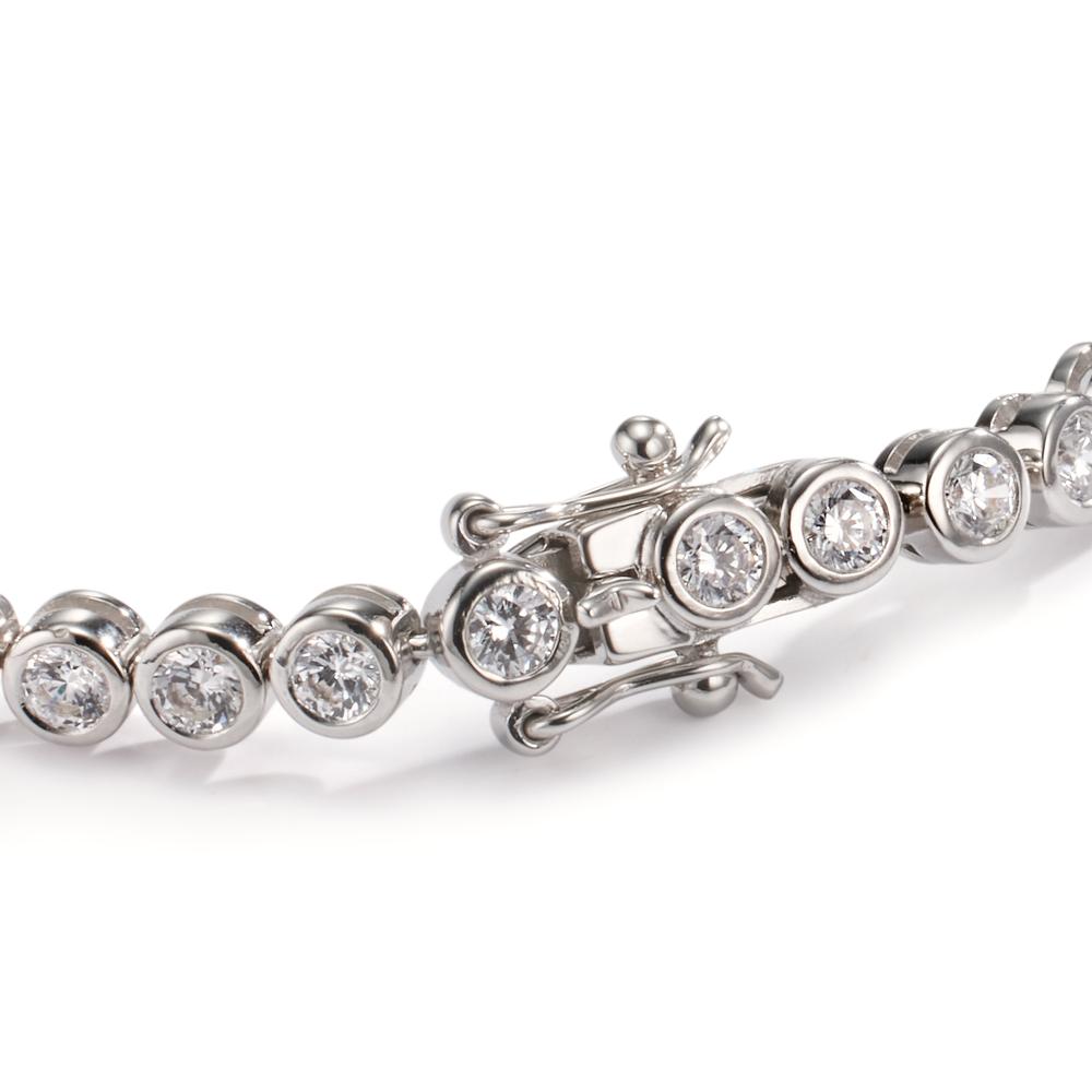 Bracelet Silver Zirconia 39 Stones Rhodium plated 18 cm