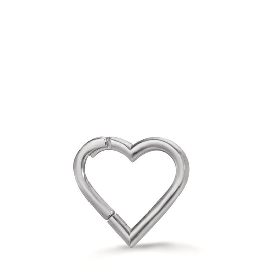 Piercing 18k White Gold Heart Ø10 mm