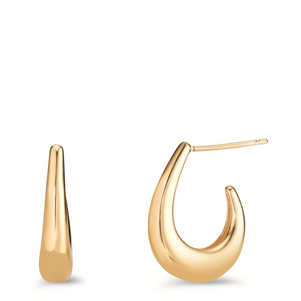 Hoop earrings Bronze Gold plated